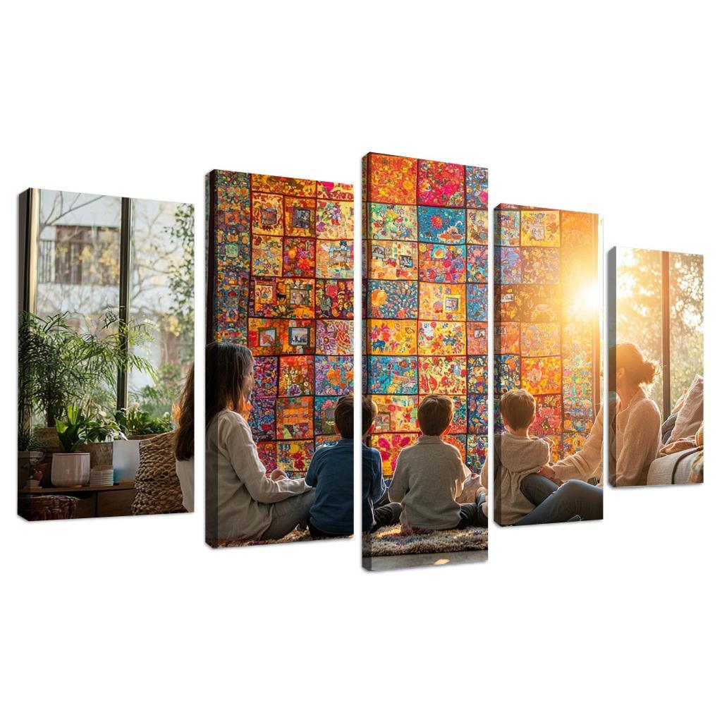 Woven Hearts The Tapestry Of Togetherness Custom Paintings Frame
