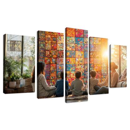 Woven Hearts The Tapestry Of Togetherness Custom Paintings Frame
