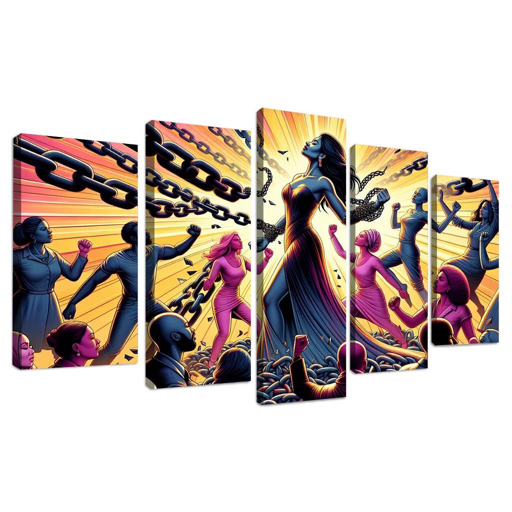 Gender Equality Breaking Barriers Custom Paintings Frame