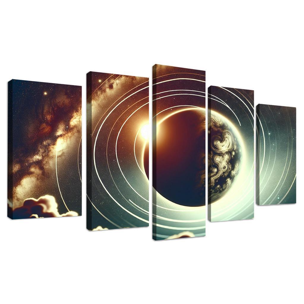 Exploring Exoplanet Atmospheres Abstract Paintings Frame