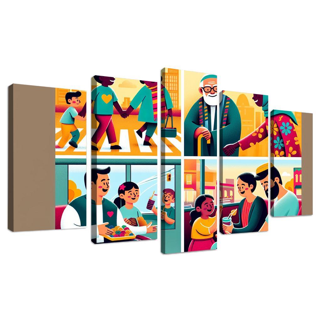 The Art Of Kindness Promoting Compassion In Society Custom Paintings Frame