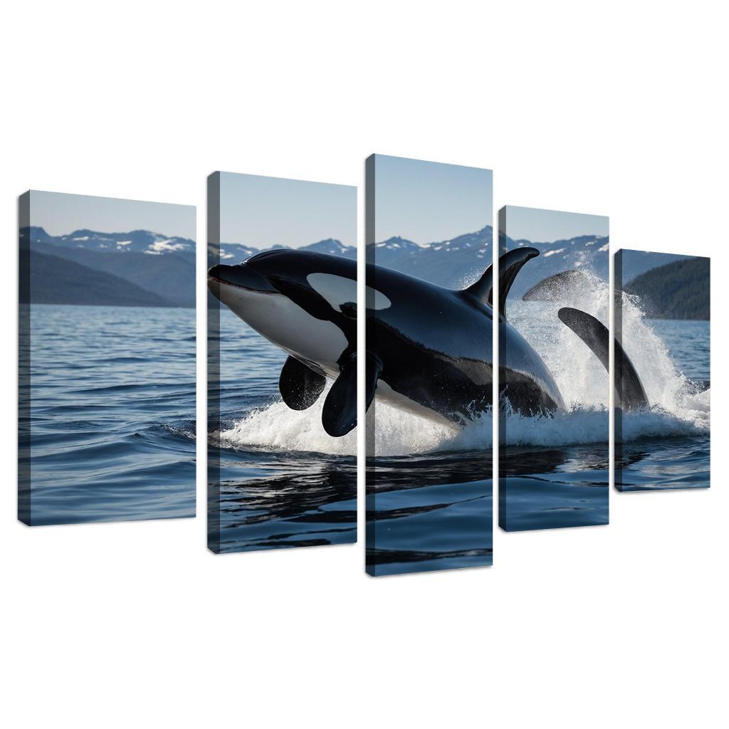 The Majestic Orca The Ocean's Apex Predator Custom Paintings Frame