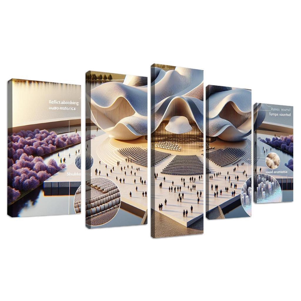 Architectural Soundscapes Custom Paintings Frame