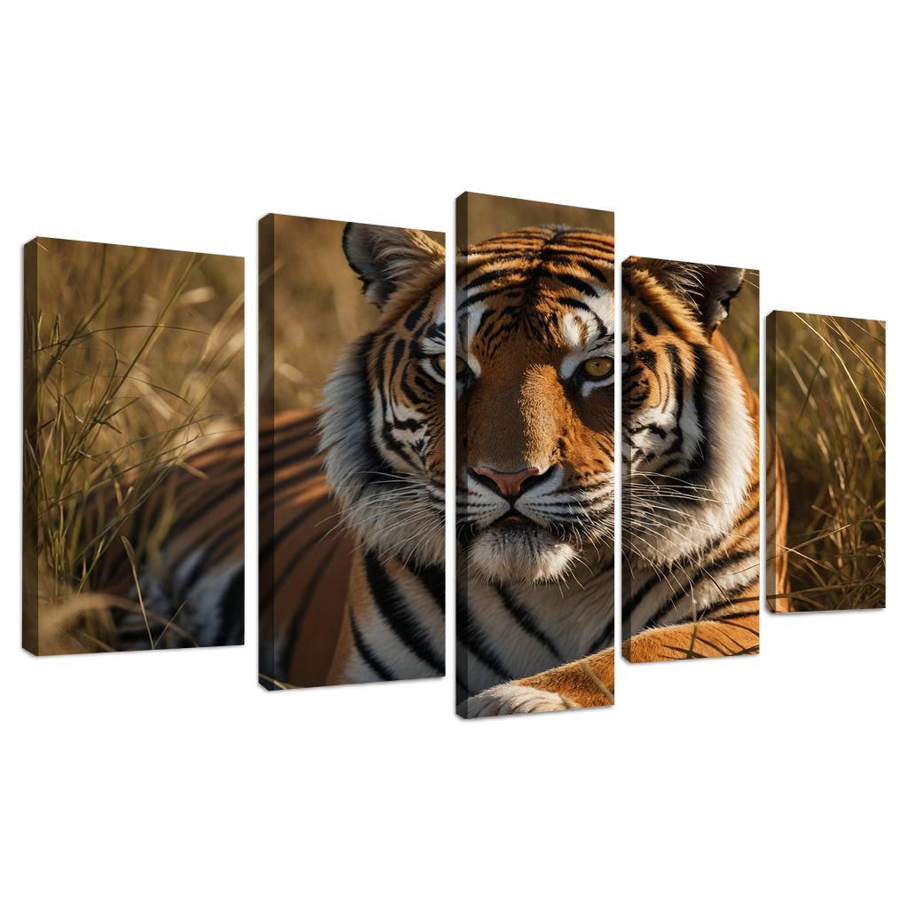 The Magnificent Bengal Tiger Icon Of The Indian Wilderness Modern Paintings Frame