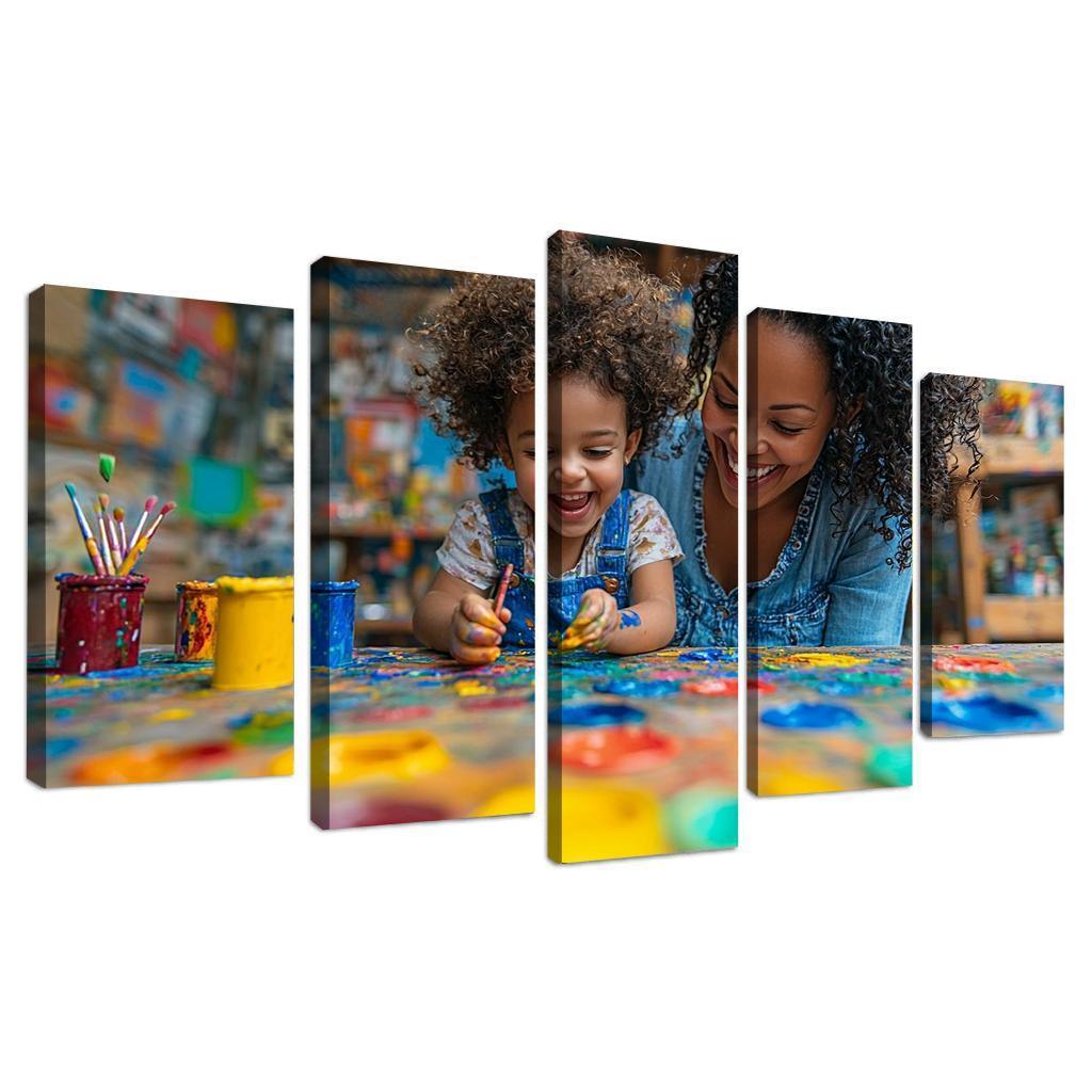 The Colors Of Her Love A Mothers Creative Spirit Canvas Paintings Frame