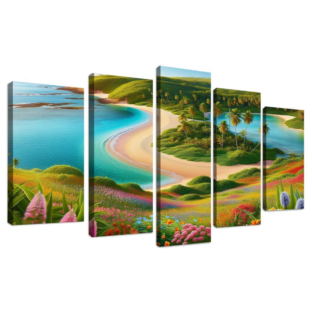 Tranquil Waterside Sanctuary Modern Paintings Frame