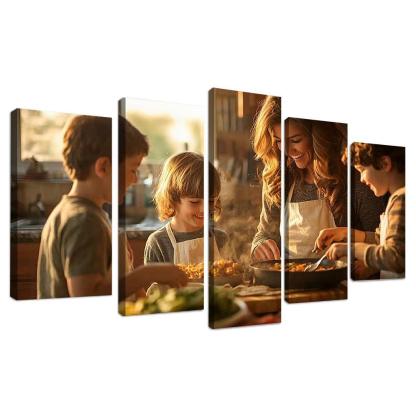 Home Is Where Mom Is The Comfort Of A Mother's Love Canvas Paintings Frame