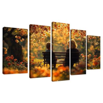 The Wisdom Of Ages A Mothers Guiding Hand Canvas Paintings Frame