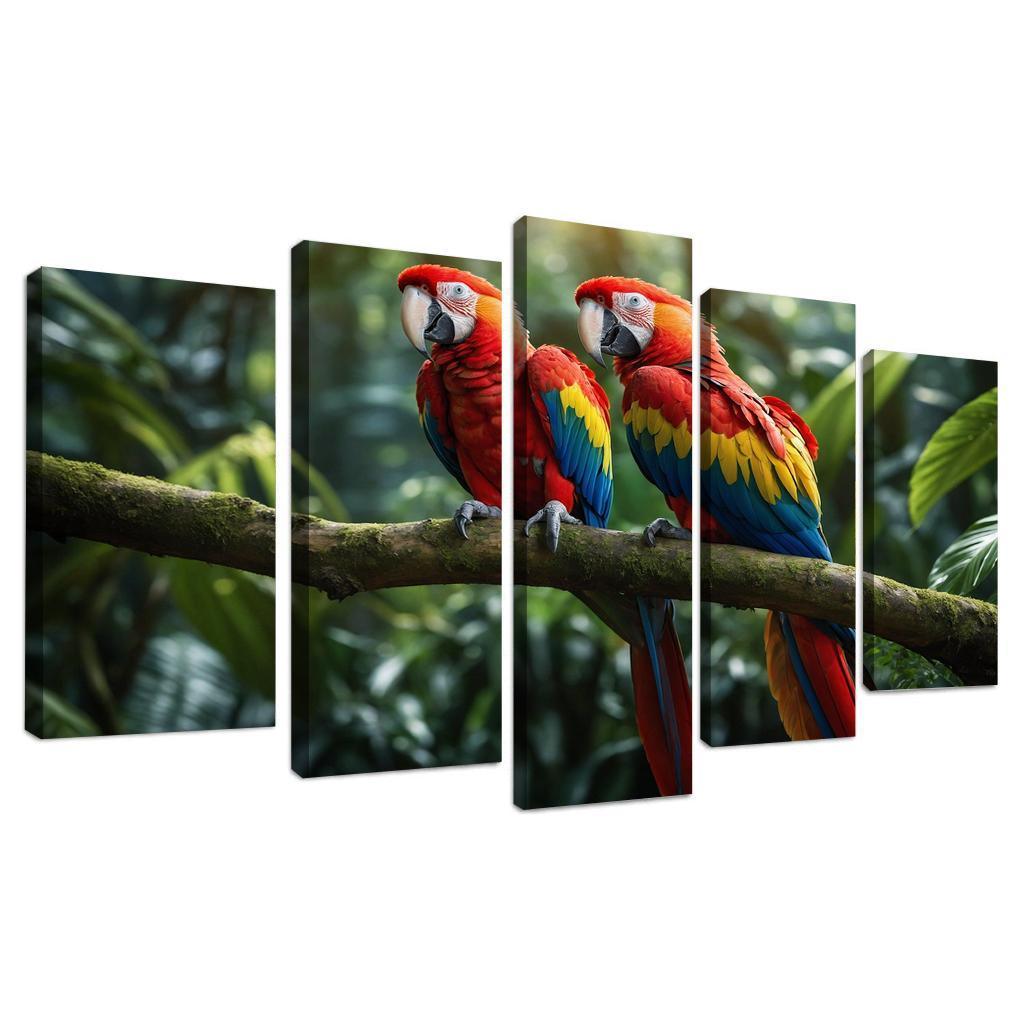 The Beautiful Scarlet Macaw A Colorful Companion Custom Paintings Frame