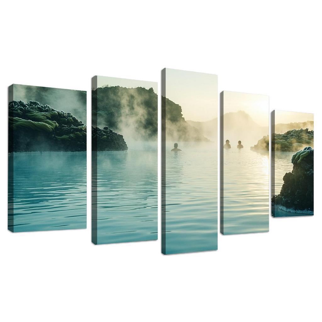 The Blue Lagoon Abstract Paintings Frame