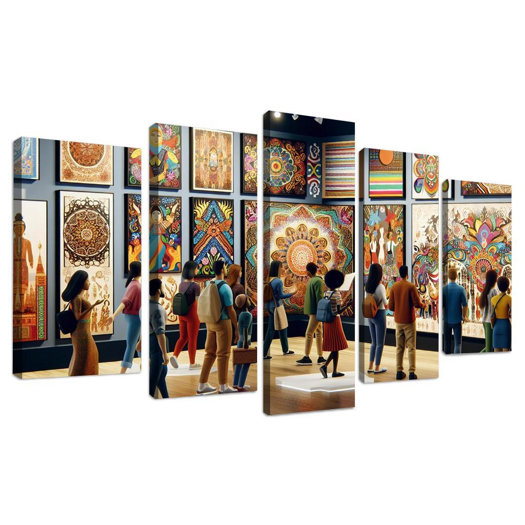 Bridging Cultures Artistic Expressions Of Unity Framed Paintings