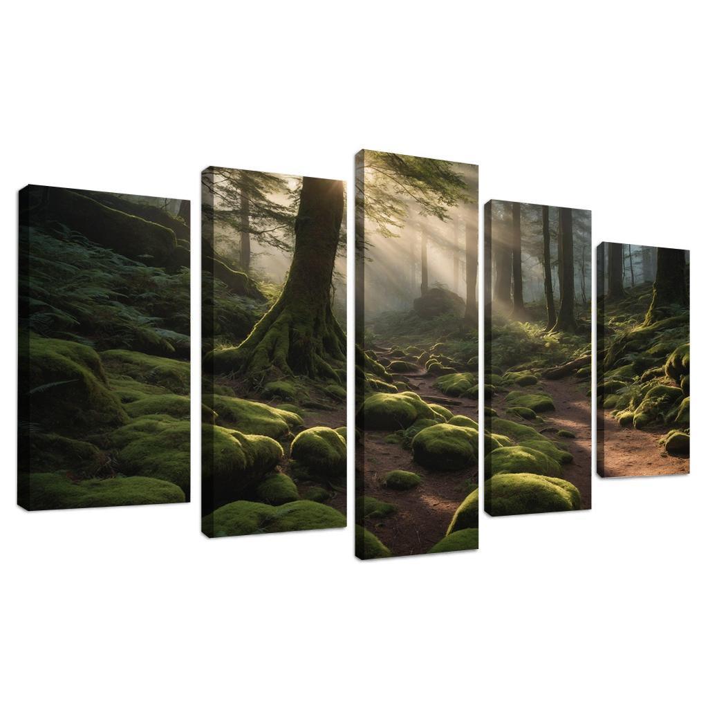 Ethereal Glow Of Misty Forest Trails Art Trends
