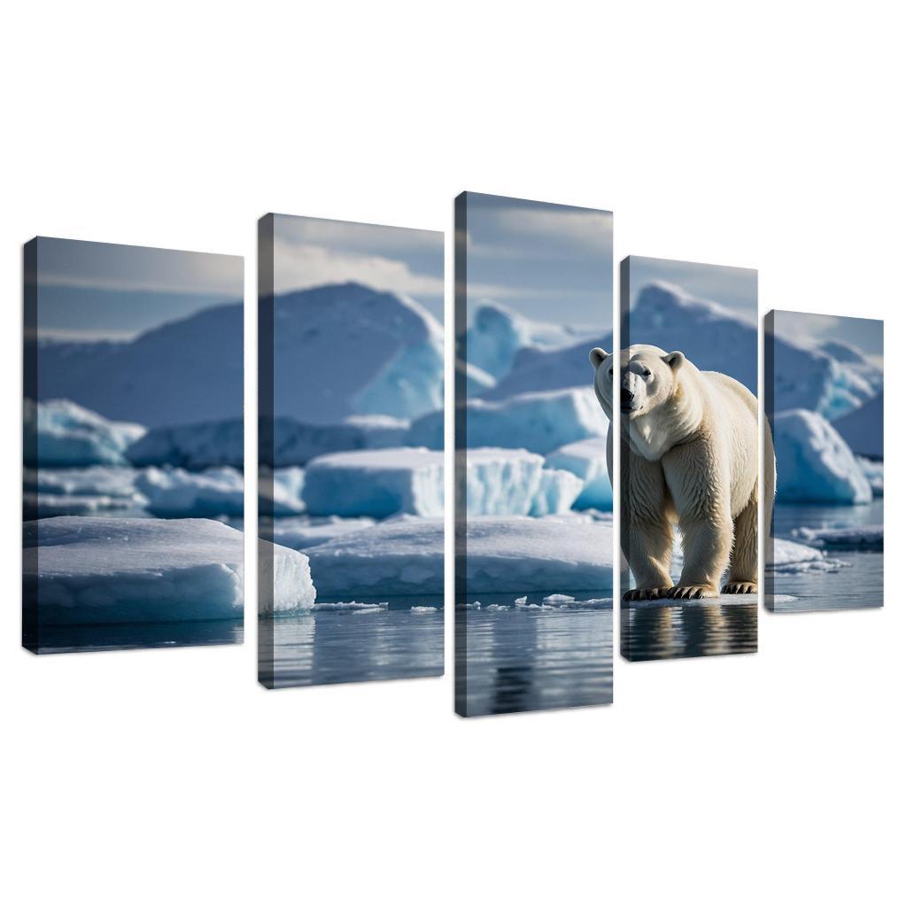 The Majestic Polar Bear The King Of The Arctic Custom Paintings Frame