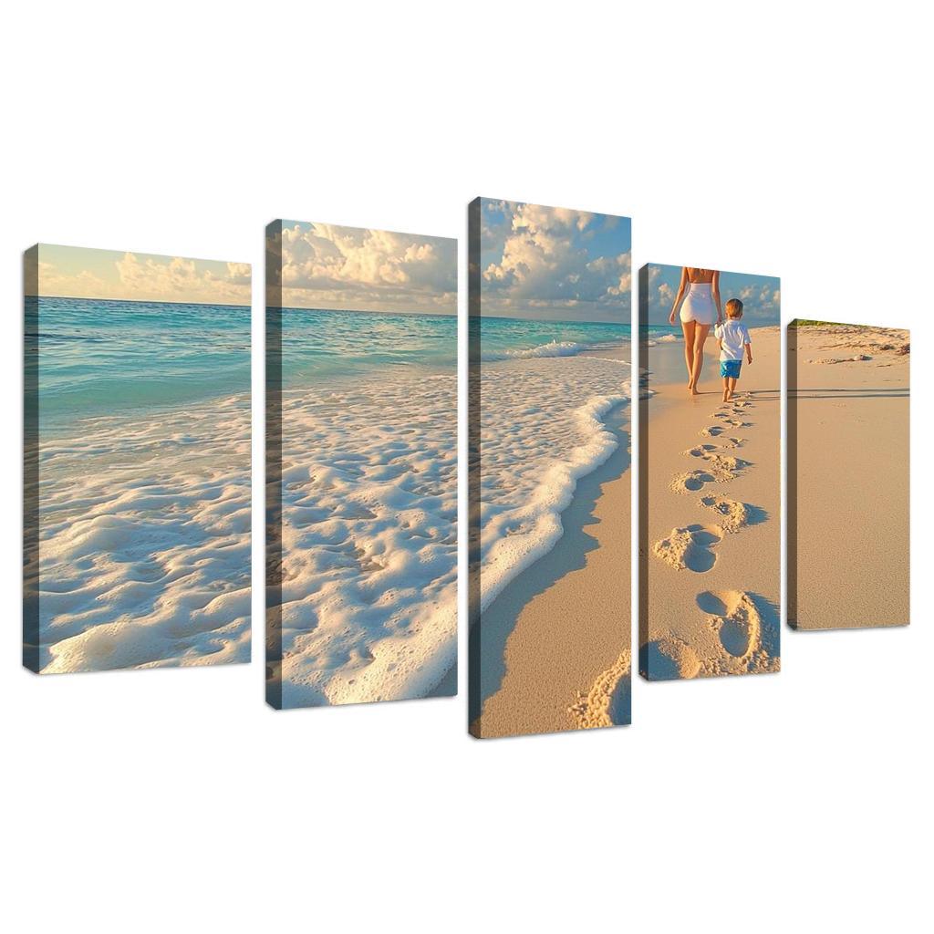 Footprints Of Love A Mothers Lasting Impact Custom Paintings Frame