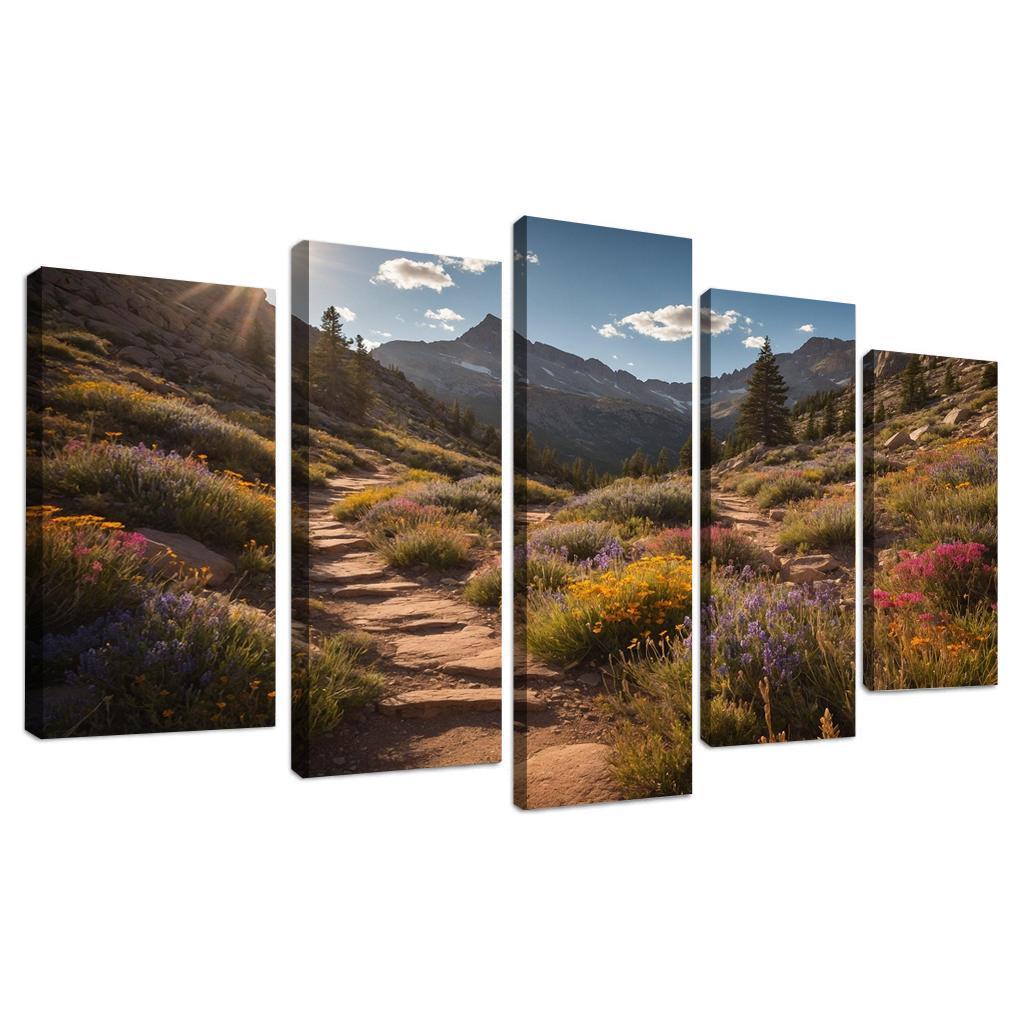 The Timeless Charm Of Rocky Mountain Trails Multi-panel Paintings