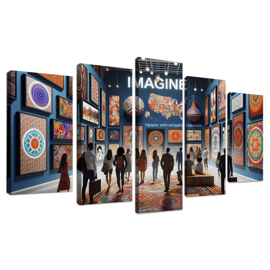 Bridging Cultures Artistic Expressions Of Unity Framed Paintings