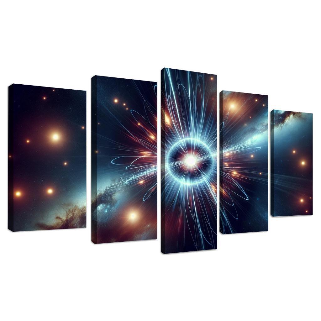 The Secret Lives Of Pulsars Abstract Paintings Frame