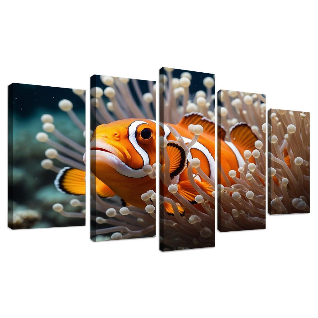 The Spectacular Clownfish Multi-panel Paintings
