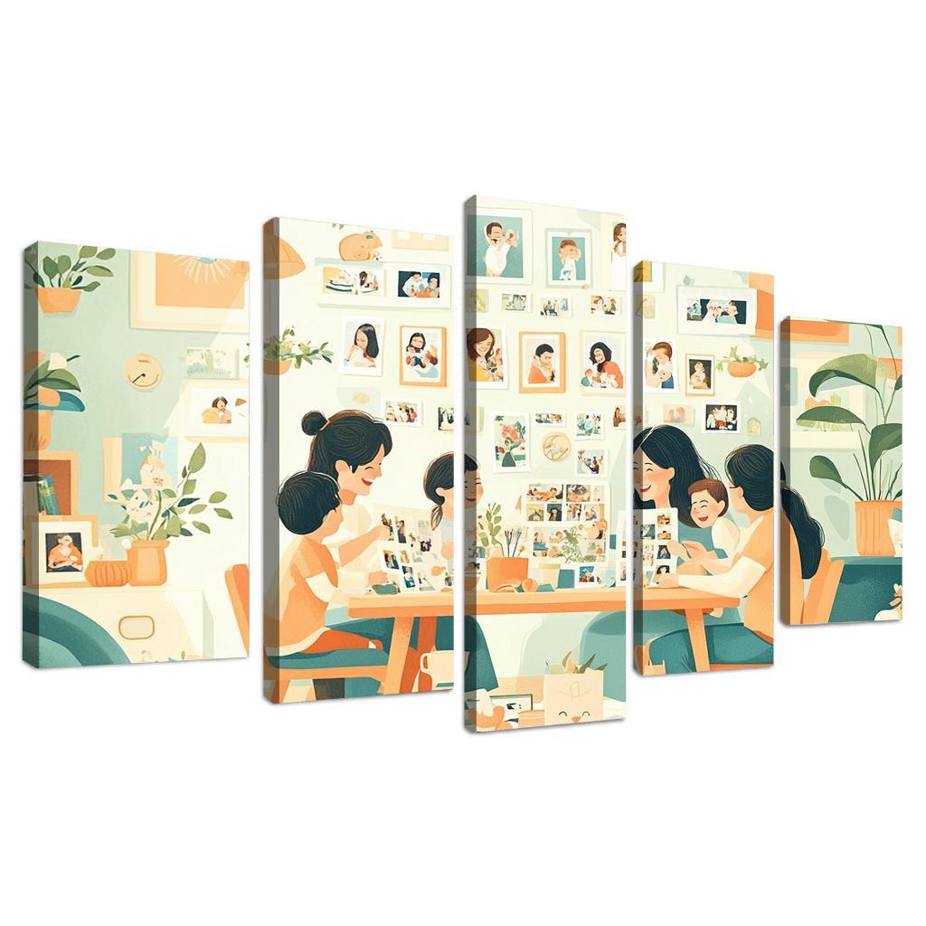 The Journey Of Motherhood Milestones And Memories Custom Paintings Frame