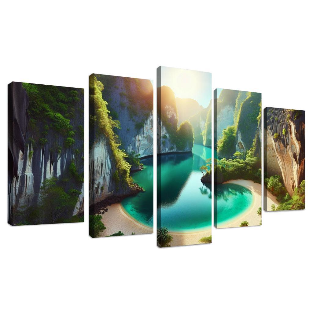 Hidden Lagoon A Secret Sanctuary Custom Paintings Frame