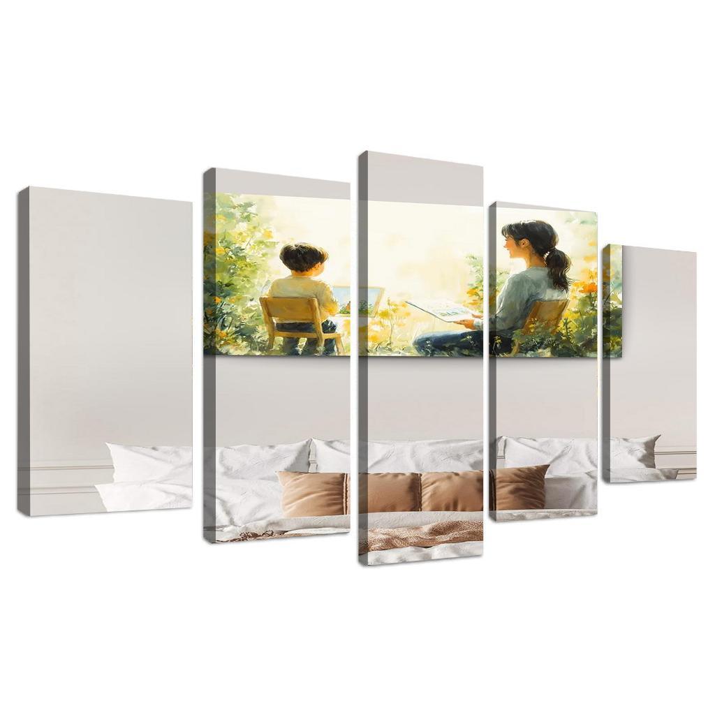 The Bridge Of Trust A Mothers Supportive Love Custom Paintings Frame