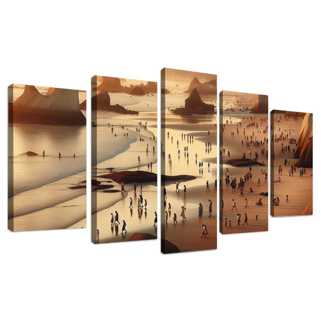 Wanderlust Beach Path Of Discovery Multi-panel Paintings