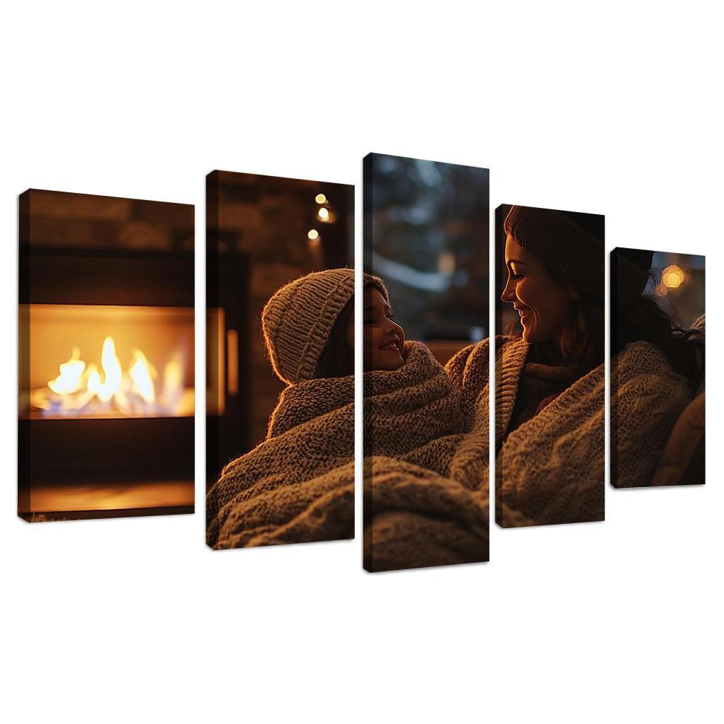 Embers Of Love A Mothers Warmth Canvas Paintings Frame