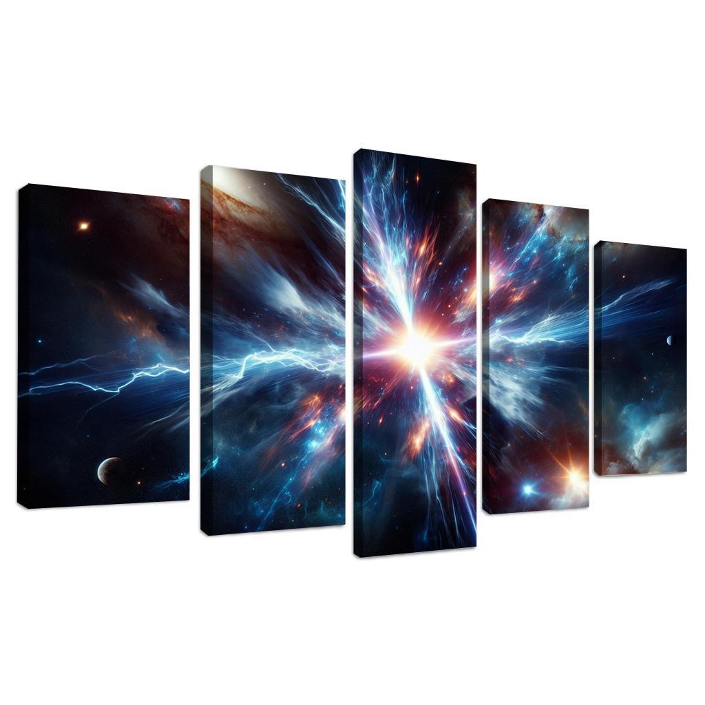 The Enigmatic Nature Of Gamma-ray Bursts Abstract Paintings Frame