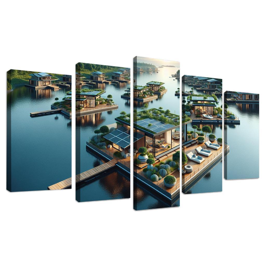 Floating Architecture Custom Paintings Frame