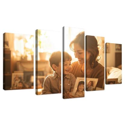 Moments In Time A Mother's Embrace Through The Years Canvas Paintings Frame