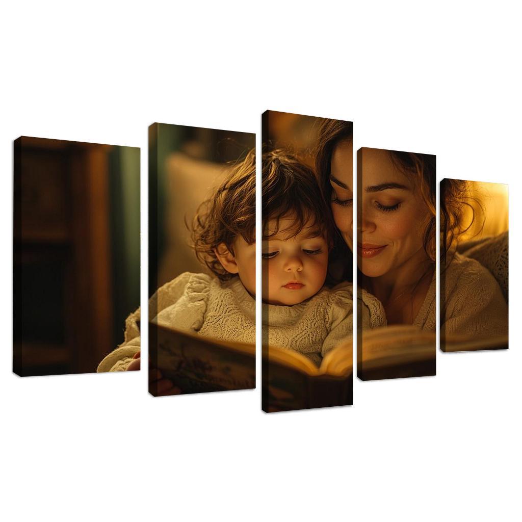 Moments Of Tenderness A Mothers Caring Touch Custom Paintings Frame