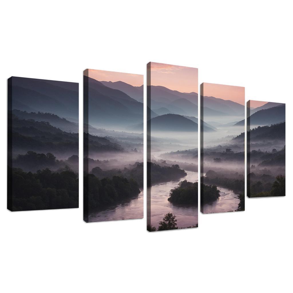 Whispers Of The Dusk Over Misty Valleys Art Trends