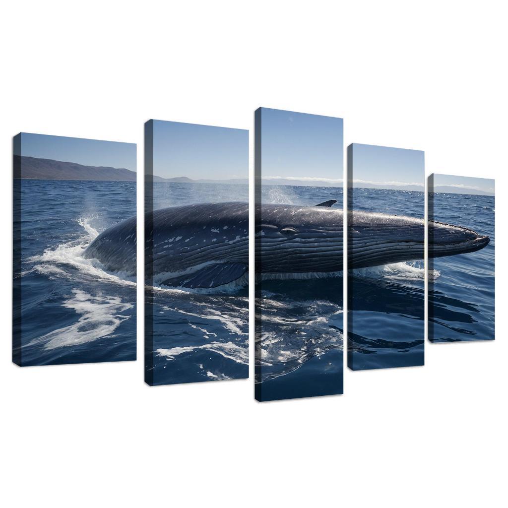 The Enigmatic Blue Whale The Largest Creature On Earth Custom Paintings Frame