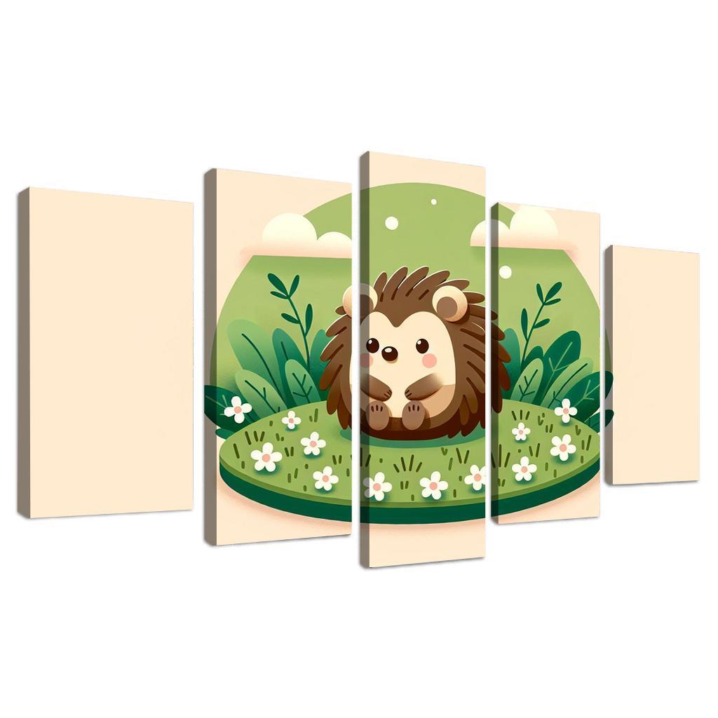 Friendly Hedgehog Modern Paintings Frame