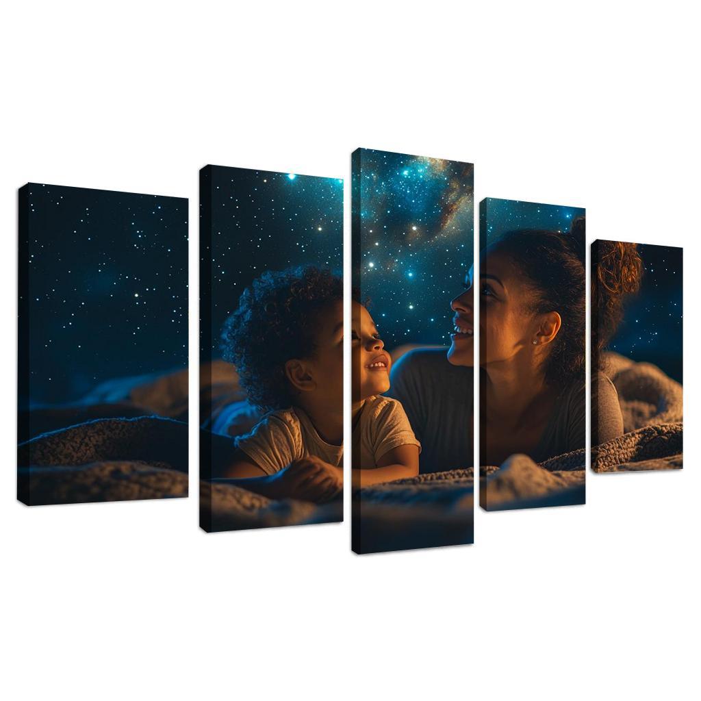 Stars In Her Eyes A Mothers Dreams For Her Children Canvas Paintings Frame