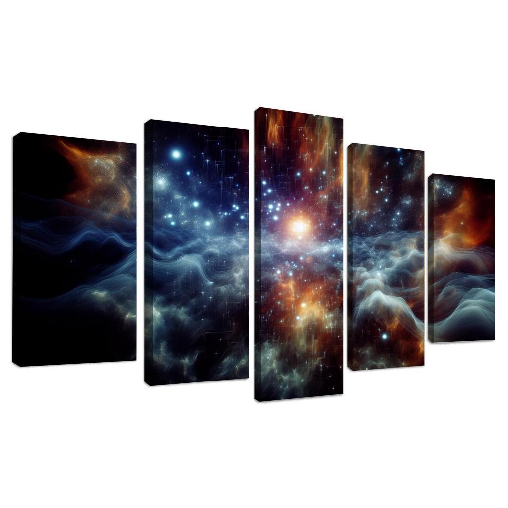 The Marvels Of Cosmic Background Radiation Abstract Paintings Frame