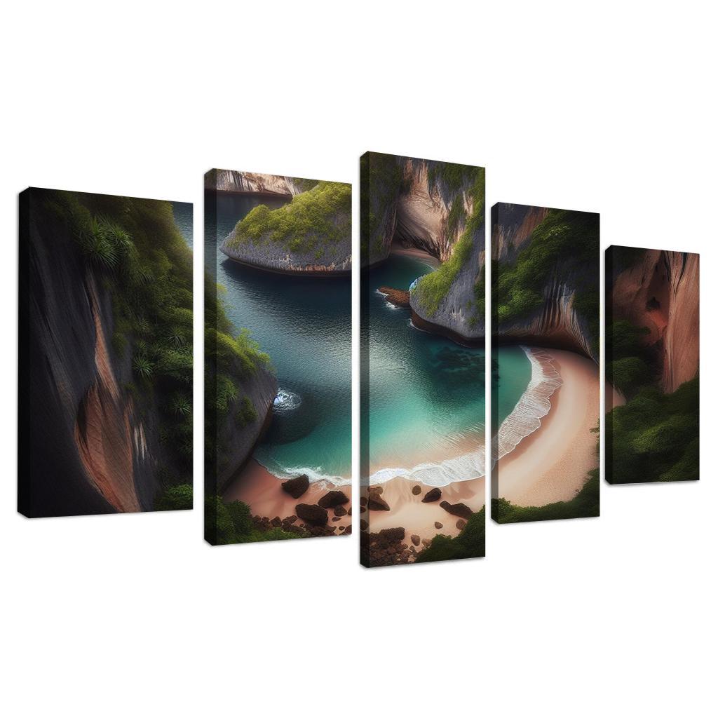 Hidden Cove Beach Premium Artwork Frames