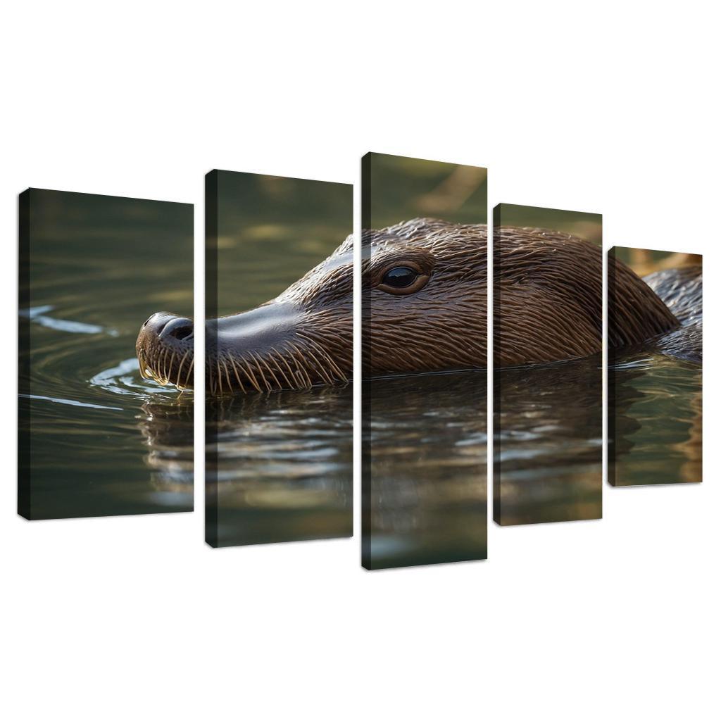 The Enigmatic Platypus Nature's Oddity Modern Paintings Frame