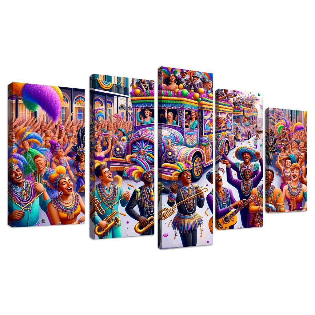 Mardi Gras - United States Modern Paintings Frame