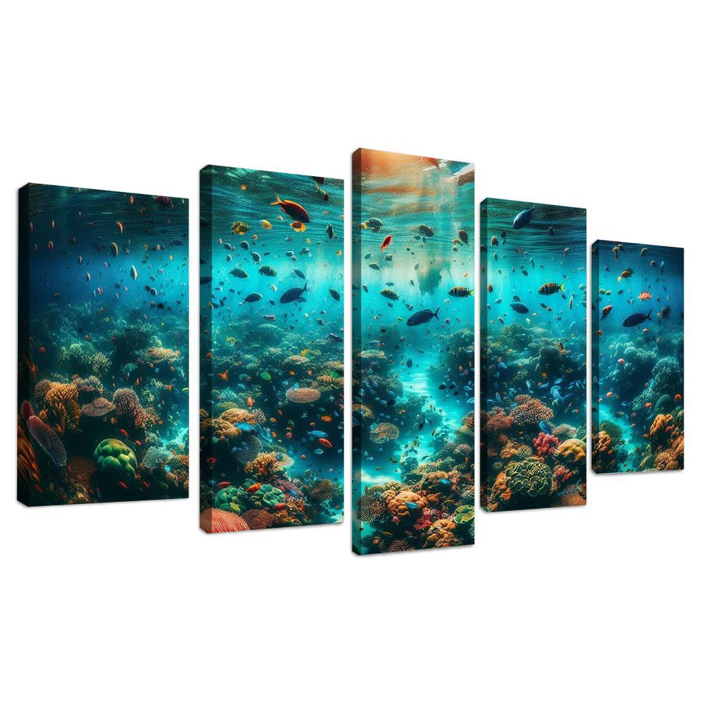 Coral Sanctuary Underwater Wonderland Custom Paintings Frame