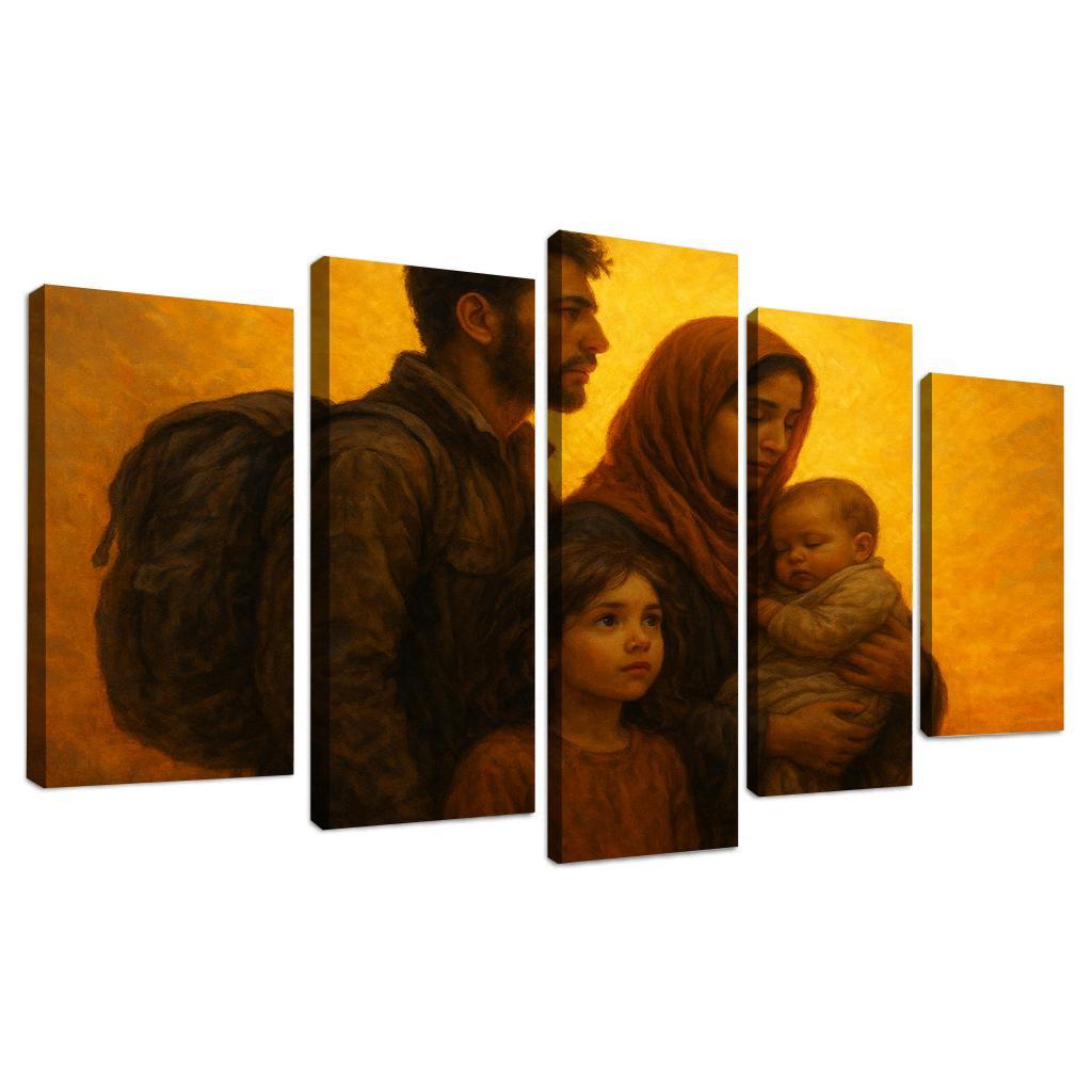 Light Of Hope Art Inspiring Refugee Empowerment Premium Artwork Frames