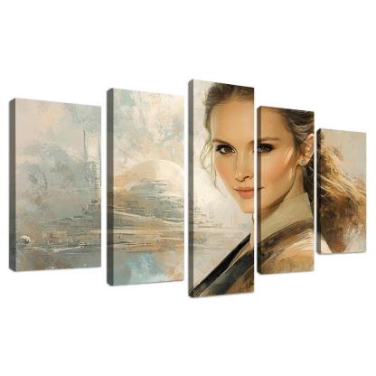 Natalie Portman From Padm To The Powerful Framed Paintings