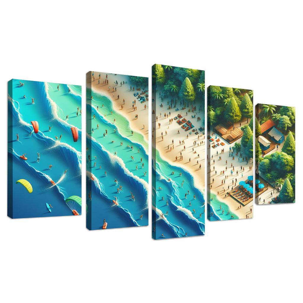 Echo Bay Adventure Beach Modern Paintings Frame
