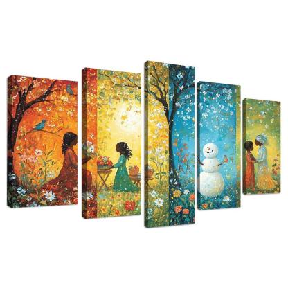 Seasons Of Love The Cycle Of Nurturing Custom Paintings Frame