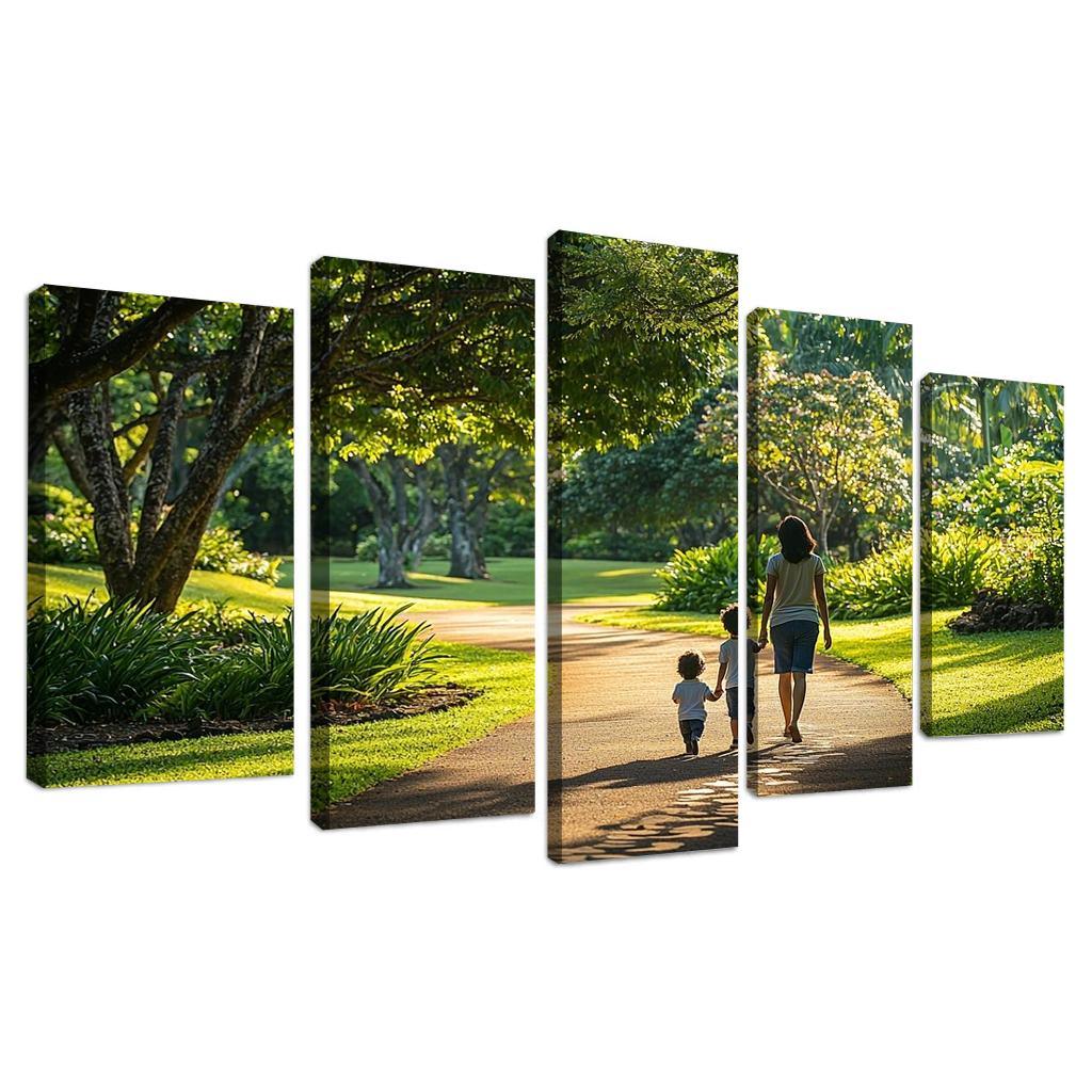 In Her Footsteps A Journey Of Growth Custom Paintings Frame