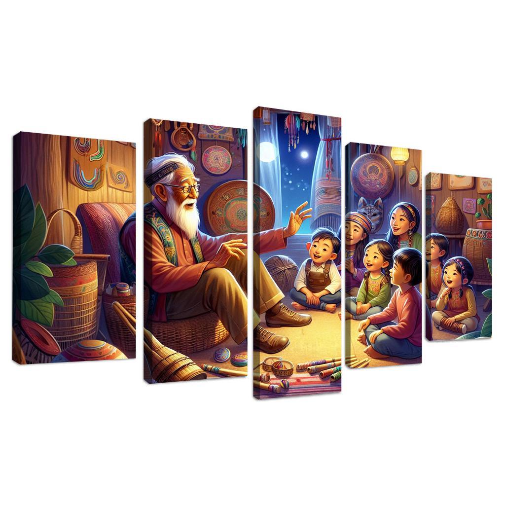 Bridging Generations The Legacy Of Cultural Knowledge Custom Paintings Frame