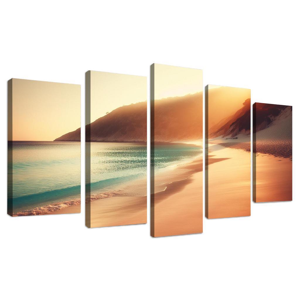 Waves Of Serenity Beach Premium Artwork Frames
