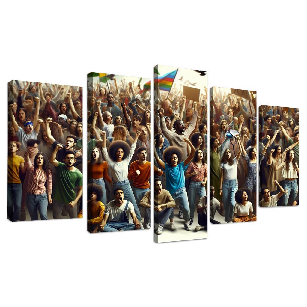 Voices Of The Future Youth Activism And Change Multi-panel Paintings