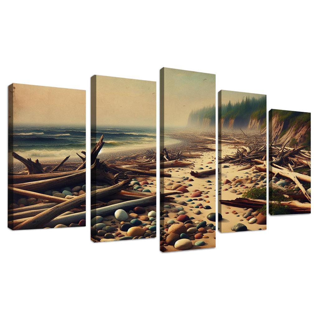 Rustic Cove Rustic Charm By The Sea Abstract Paintings Frame