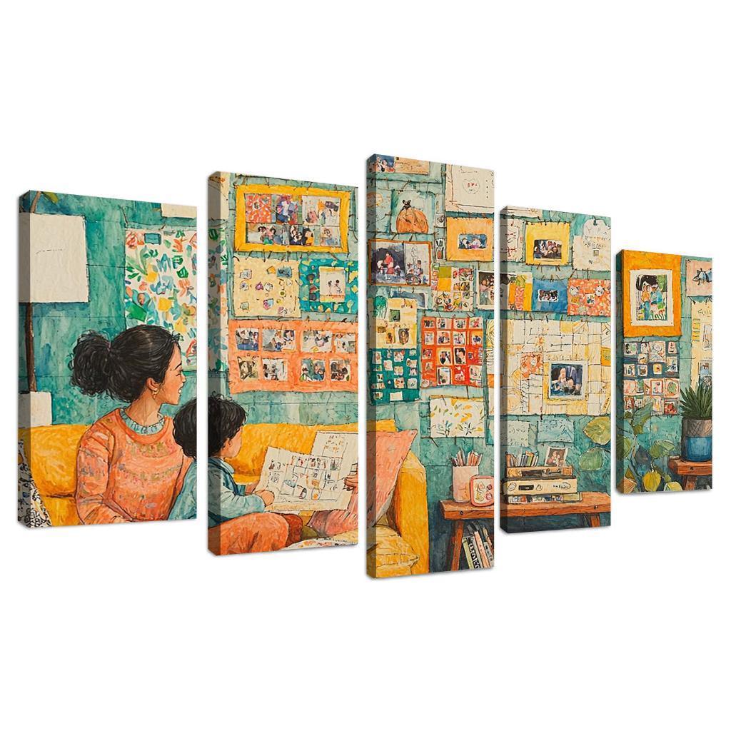 The Tapestry Of Family A Mothers Weaving Custom Paintings Frame